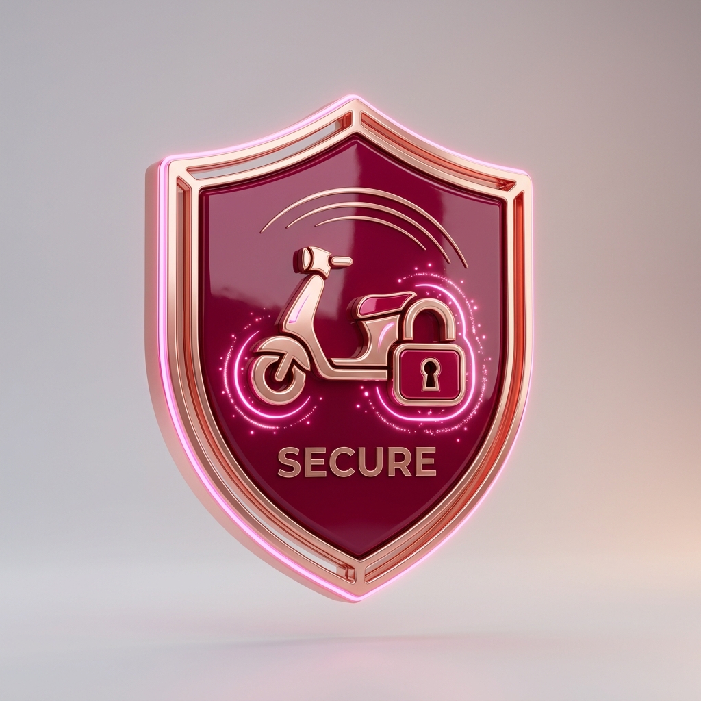 RideSakhi Shield 3D Luxury Badge